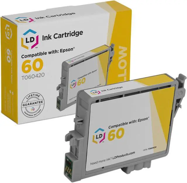 Main image of LD Products Remanufactured Ink Cartridge Replacement for Epson 60 T0604 ( Yellow )