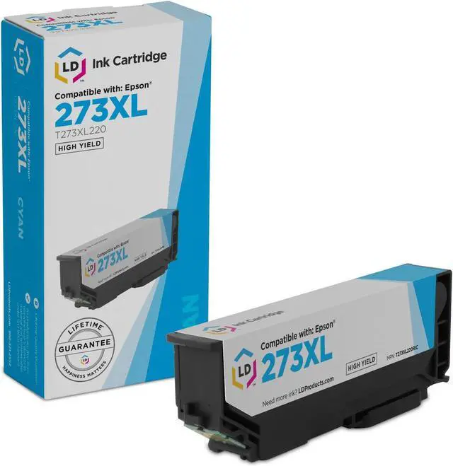 Main image of LD Products Remanufactured Ink Cartridge Replacement for Epson 273 273XL High Yield (Single Cyan)