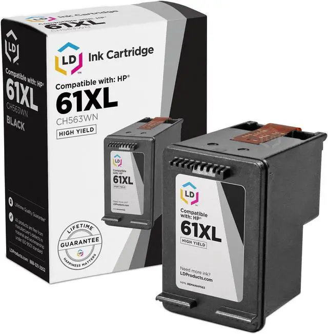Main image of LD Products Compatible Ink Cartridge Replacement for HP 61XL CH563WN High Yield (Black)