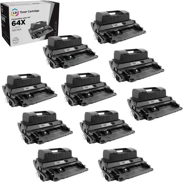 Main image of LD © Compatible Replacement Laser Toner Cartridges for HP CC364X (HP 64X) HY Black (10 Pack) for use in the LaserJet P4015dn, P4015n, P4015tn, P4015x, P4515n , P4515tn, P4515x Printers