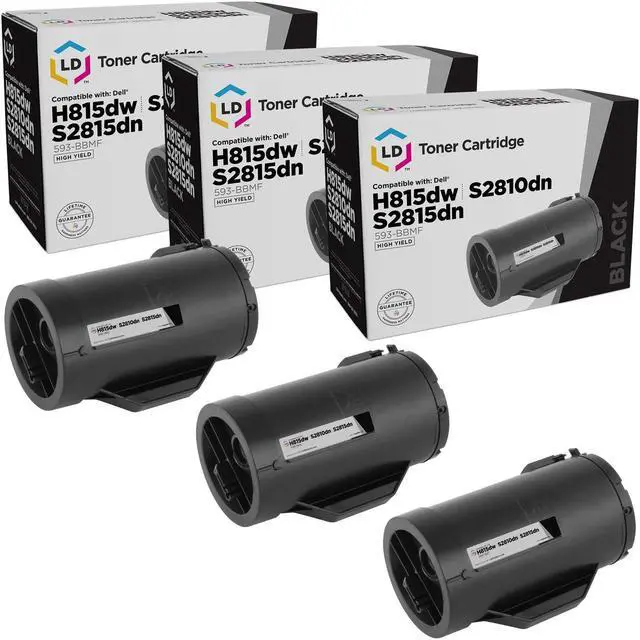 Main image of LD Products Compatible Toner Cartridge Replacement for Dell 593-BBMF 47GMH High Yield (Black, 3-Pack)