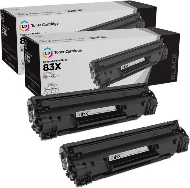 Main image of LD Products Compatible Toner Cartridge Replacement for HP 83X CF283X High Yield (Black, 2-Pack)