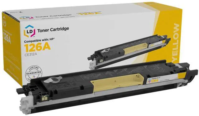 Main image of LD Reman Replacement for HP 126A (CE312A) Yellow Toner Cartridge for use in Color LaserJet CP1025nw, Color LaserJet TopShot Pro M275, Color LaserJet 100 MFP M175a, and Color LaserJet 100 MFP ...
