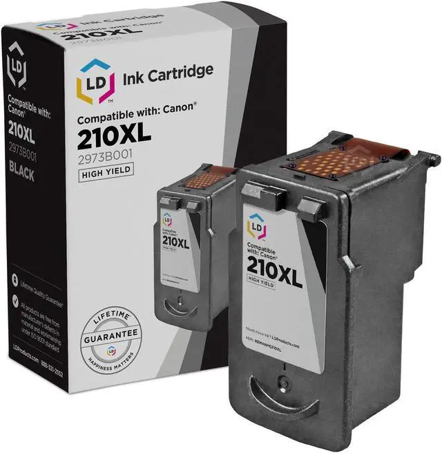 Alt view image 2 of 12 - LD Products Remanufactured Ink Cartridge Replacement for Canon PG-210XL 2973B001 High Yield (Black)