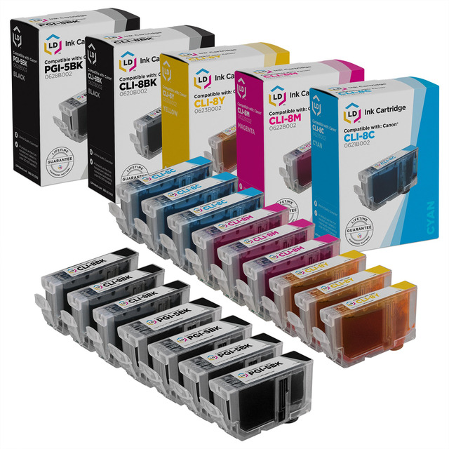 6x Yellow Compatible CLI-8Y Replacement Ink Cartridges + Chip – For Canon MX850 IP6600 IP6700 IP4500 IP4300