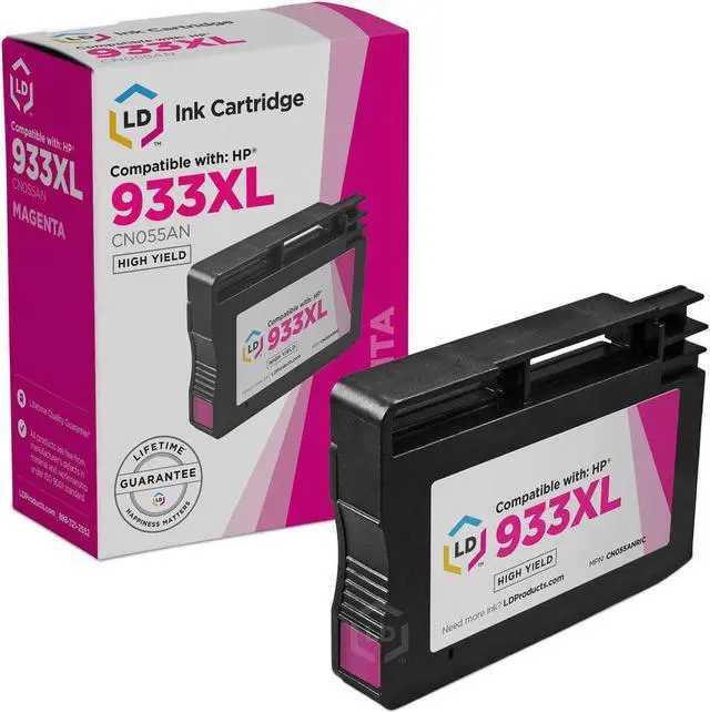 Main image of LD Products Compatible Ink Cartridge Replacement for HP 933XL CN055AN High Yield (Magenta)
