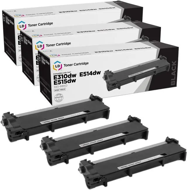Main image of LD Products Compatible Toner and Drum Cartridge Replacements for Dell 593-BBKD and 593-BBKE (1 Toner, 1 Drum, 2 Cartridge Pack)