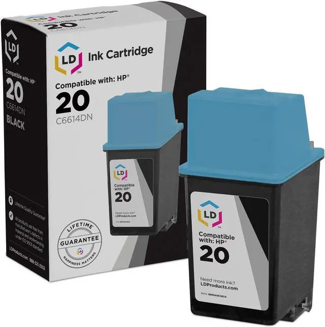 Main image of LD Products Ink Cartridge Replacement for HP 20 C6614DN (Black)