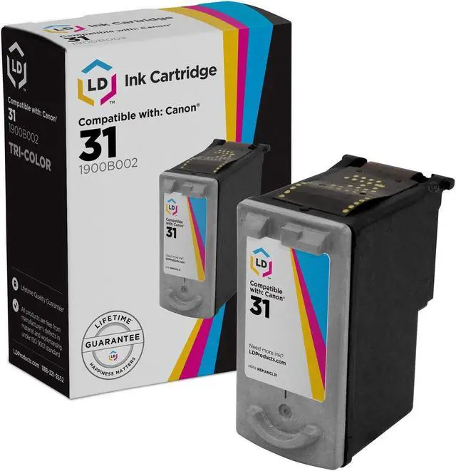 Main image of LD Products Remanufactured Ink Cartridge Replacement for Canon CL31 1900B002 (Color) Compatible with Canon PIXMA iP1800 MP470 MP210 MX310 MX300 iP2600 MP140 MP190 MP220