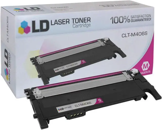 Alt view image 2 of 9 - LD Products Toner Cartridge Compatible with Replacement for Samsung CLT-M406S (Single Magenta)