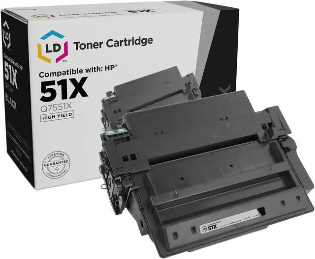 Main image of LD Products Compatible Toner Cartridge Replacement for HP 51X Q7551X High Yield (Black)