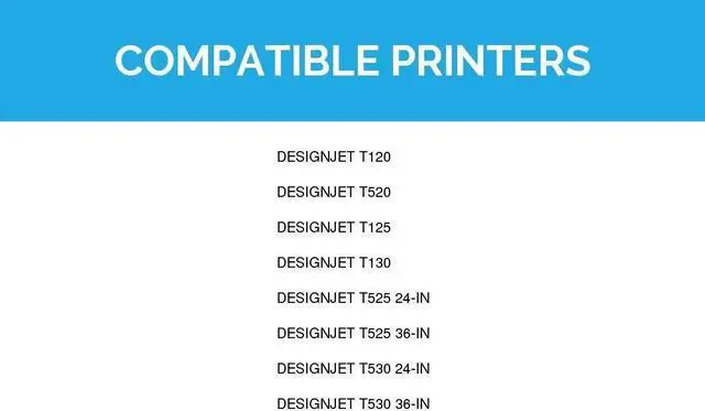 Alt view image 7 of 7 - LD Products Ink Cartridge Replacement for HP 711 (2 Black, 1 Cyan, 1 Magenta, 1 Yellow, 5-Pack) for use in DesignJet: T120, T125, T130, T520, T525 24In, T525 36In, T530 24In, T530 36In