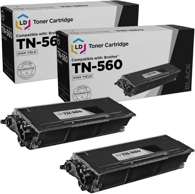 Main image of LD Products Compatible Toner Cartridge Replacement for Brother TN-560 High Yield (Black, 2-Pack)