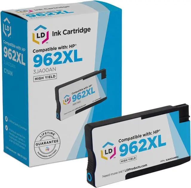 Main image of LD Products Remanufactured Ink Cartridge Replacement for 962 XL HP 962XL Color Ink Cartridges 3JA00AN High Yield