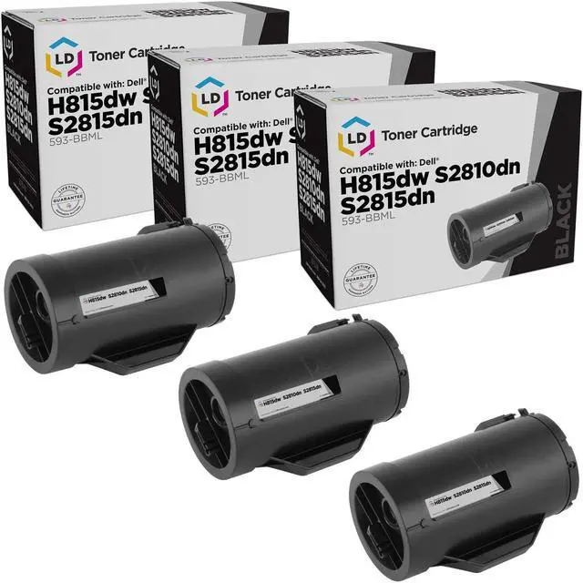 Main image of LD Products Compatible Toner Cartridge Replacement for Dell 593-BBML F9G3N (Black, 3-Pack)