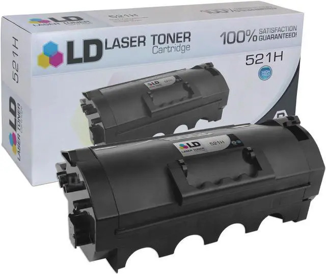 Alt view image 2 of 14 - LD Products Compatible Lexmark 521H 52D1H00 High Yield Toner Cartridge Replacement for MS710dn MS710n MS711dn MS810de MS810dn MS810dtn MS810n MS811dn MS811dtn MS811n MS812dek MS812dn (Black 4-Pack)