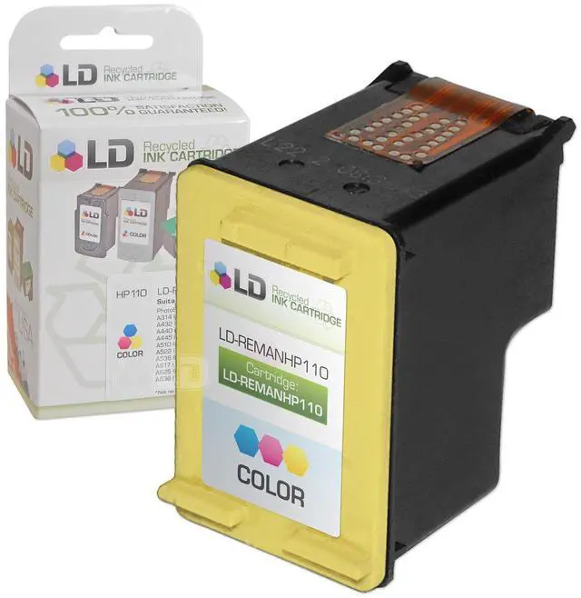 Alt view image 2 of 3 - LD © Remanufactured Replacement Ink Cartridges for Hewlett Packard CB304AN (HP 110) Tri-Color (3 Pack)