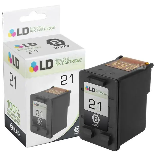 Alt view image 2 of 4 - LD © Remanufactured Ink Cartridge Replacements for HP C9351AN (HP 21) Black and HP C9352AN (HP 22) Color (2 Black and 2 Color) + Free 20 Pack of Brand 4x6 Photo Paper