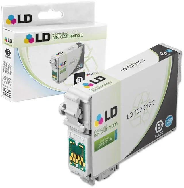 Main image of LD © Remanufactured Replacement for Epson T079120 (T0791) Black High Yield Ink Cartridge for use in Epson Stylus 1400 & Artisan 1430 Printers