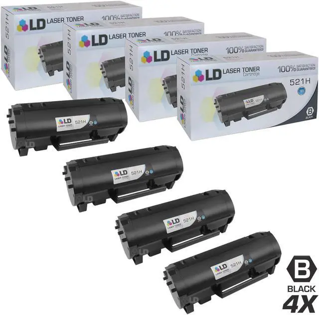Main image of LD Products Compatible Lexmark 521H 52D1H00 High Yield Toner Cartridge Replacement for MS710dn MS710n MS711dn MS810de MS810dn MS810dtn MS810n MS811dn MS811dtn MS811n MS812dek MS812dn (Black 4-Pack)