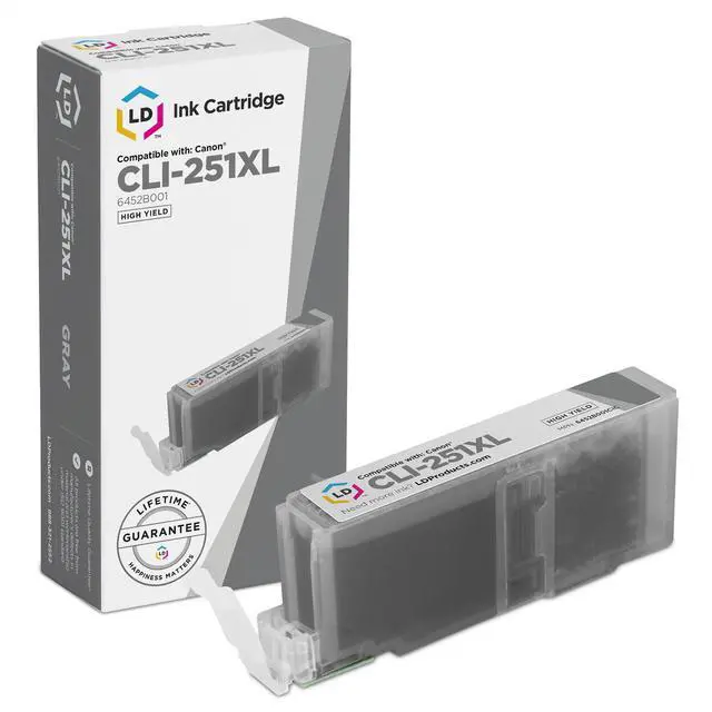 Alt view image 6 of 13 - LD © Canon Compatible PGI-250XL & CLI-251 Set of 13 HY Cartridges: 3 Pigment Black (PGI-250XL), 2 Black (CLI-251XL), Cyan (CLI-251XL), Magenta (CLI-251XL), Yellow (CLI-251XL), Gray (CLI-251XL)