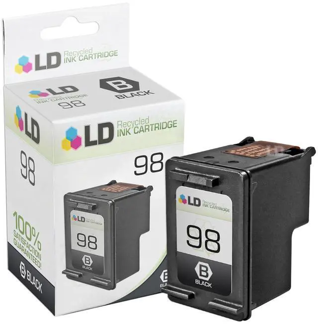 Alt view image 3 of 4 - LD © Remanufactured Ink Cartridge Replacements for HP C9364WN (HP 98) Black and HP C8766WN (HP 95) Color (3 Black and 1 Color) + Free 20 Pack of Brand 4x6 Photo Paper