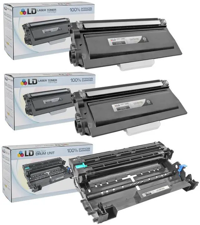 Main image of LD © Compatible Brother TN720 Toner & DR720 Drum Combo Pack: Includes 2 Black TN720 Laser Toner Cartridge & 1 DR720 Drum Unit