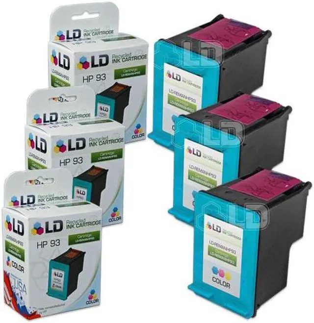 Main image of LD © Remanufactured Replacement Ink Cartridges for Hewlett Packard C9361WN (HP 93) Tri-Color (3 Pack)