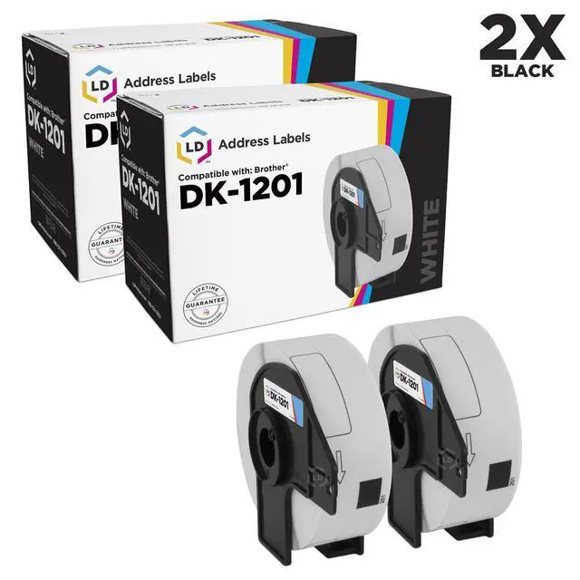 Main image of LD Compatible Address Label Replacement for Brother DK-1201 1.1 in x 3.5 in (400 Labels, 2-Pack)