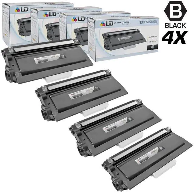 Main image of LD Compatible Brother TN720 Black Toner Cartridge 4-Pack for DCP-8110DN, DCP-8155DN, HL-5450DN, HL-5470DW, MFC-8510DN, MFC-8710DW, MFC-8950DWT