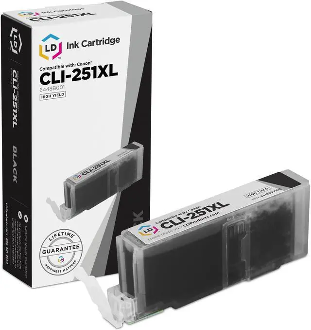 Alt view image 3 of 13 - LD © Canon Compatible PGI-250XL & CLI-251 Set of 13 HY Cartridges: 3 Pigment Black (PGI-250XL), 2 Black (CLI-251XL), Cyan (CLI-251XL), Magenta (CLI-251XL), Yellow (CLI-251XL), Gray (CLI-251XL)