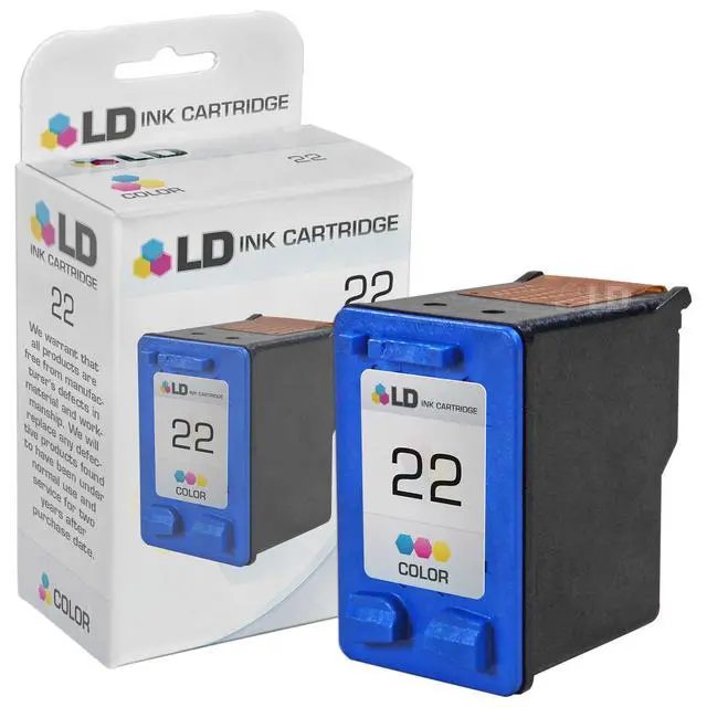Alt view image 3 of 4 - LD © Remanufactured Ink Cartridge Replacements for HP C9351AN (HP 21) Black and HP C9352AN (HP 22) Color (2 Black and 2 Color) + Free 20 Pack of Brand 4x6 Photo Paper