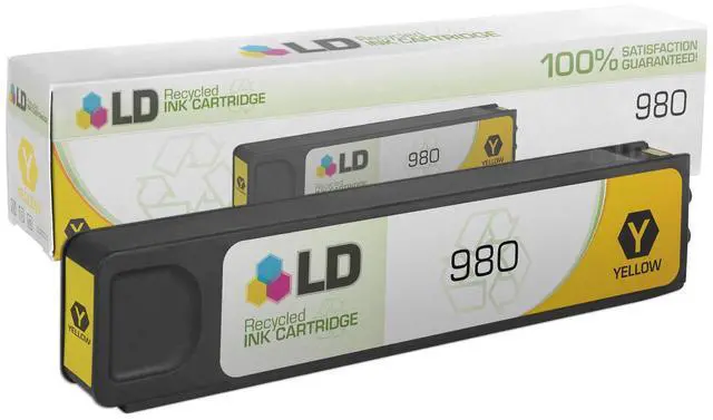 Main image of LD © Remanufactured Replacement for Hewlett Packard D8J09A (HP 980) Yellow Ink Cartridge for use in HP OfficeJet Enterprise Color Flow MFP X585z, MFP X585dn, MFP X585f, X555dn, and X555xh