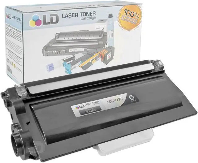 Alt view image 2 of 3 - LD © Compatible Brother TN720 Toner & DR720 Drum Combo Pack: Includes 2 Black TN720 Laser Toner Cartridge & 1 DR720 Drum Unit