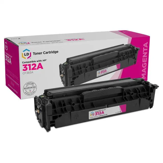 Main image of LD Compatible Replacement for HP 312A CF383A Magenta Laser Toner Cartridge for use in Color LaserJet Pro MFP M476dn, M476dw, M476nw