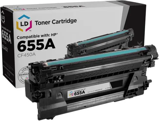 Main image of LD Compatible Toner Cartridge Replacement for HP 655A CF450A (Black)