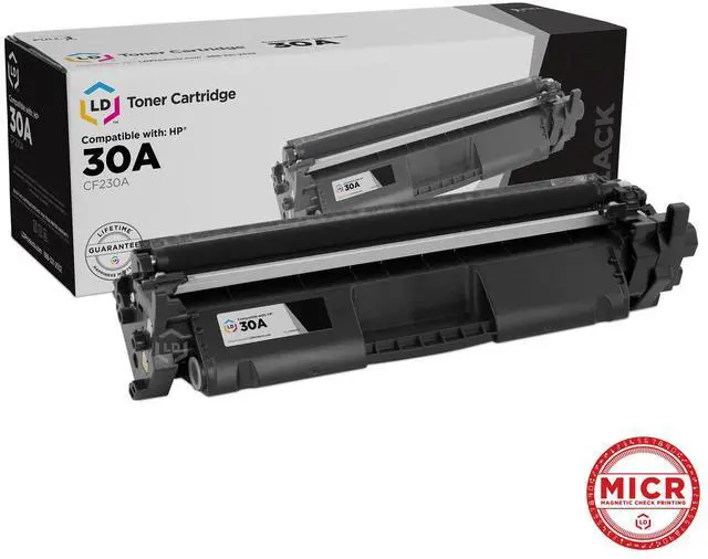 Main image of LD Compatible Replacement for HP 30A / CF230A Black MICR Toner Cartridge for LaserJet M203d, M203dw, MFP M227d, MFP M227fdn, MFP M227fdw, MFP M227sdn