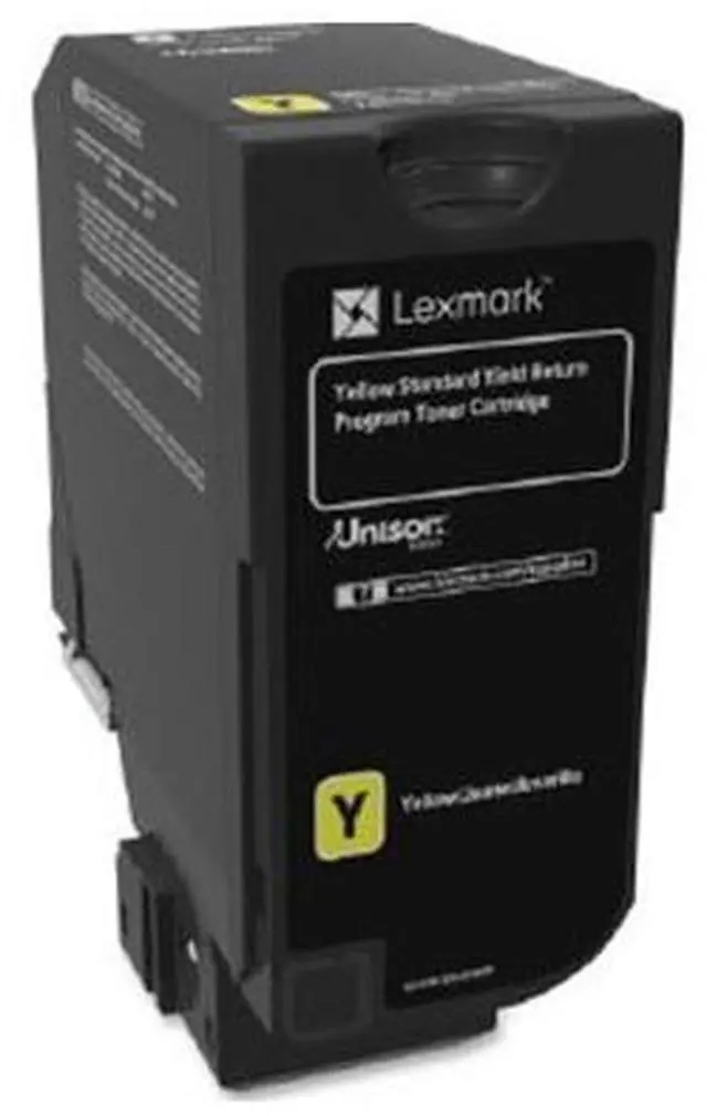 Alt view image 3 of 14 - Lexmark 74C1SY0 Return Program Toner Cartridge - Yellow