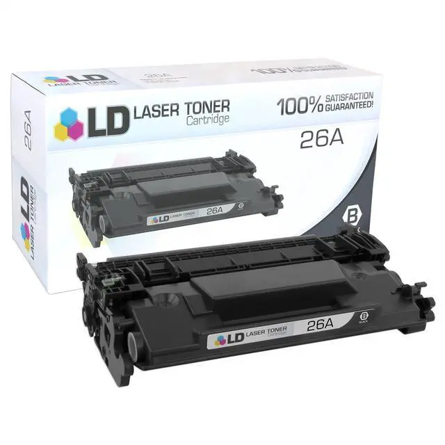 Alt view image 2 of 2 - LD Compatible Replacement for HP 26A CF226A Black Toner Cartridge 2-Pack for LaserJet M402d, M402dn, M402dw, M402n, MFP M426dw, MFP M426fdn, MFP M426fdw