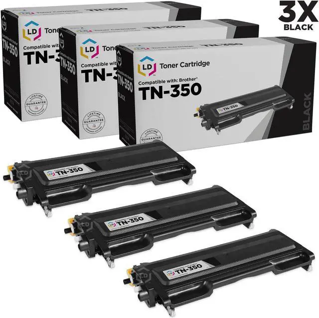 Main image of LD © Brother Compatible Set of 3 TN350 Black Laser Toner Cartridges for use in DCP 7020, HL 2030, HL 2040, HL 2070N, Intellifax 2820, 2920, MFC 7220, MFC 7225N, MFC 7420, and MFC 7820N Printers