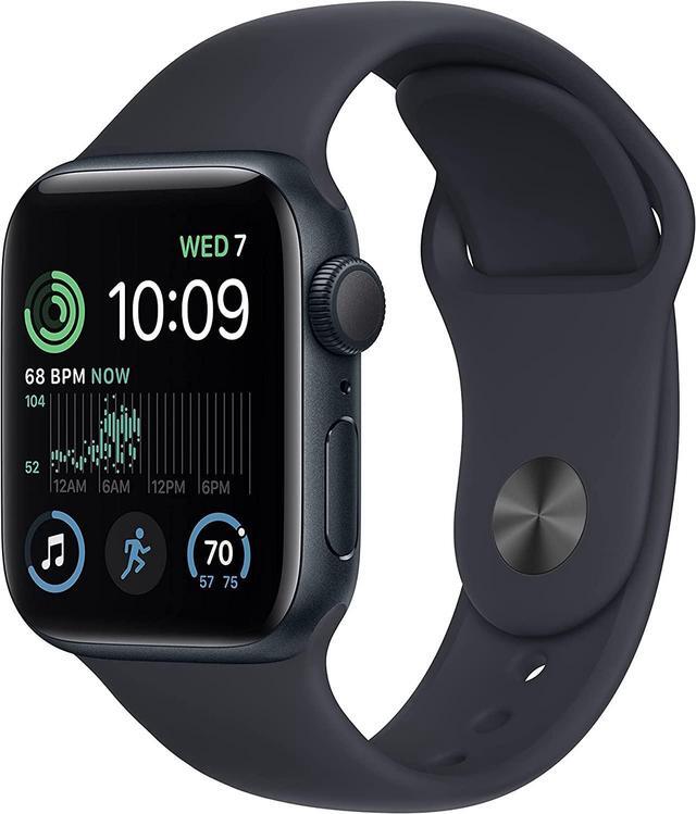 Main image of Apple Watch SE (2nd Gen) [GPS + Cellular 40mm] Smart Watch w/Midnight Aluminum Case & Midnight Sport Band - S/M.