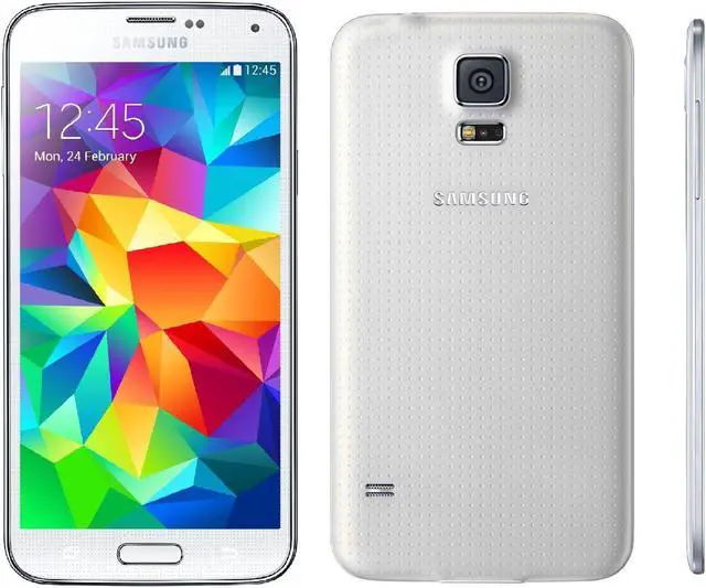 Alt view image 3 of 5 - Samsung Galaxy S5 SM-G900A 16GB - AT&T - White - Excellent Condition