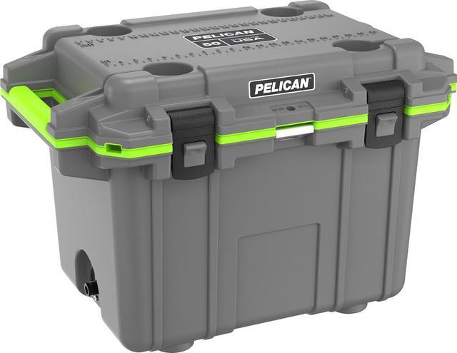 Alt view image 2 of 10 - Pelican ProGear 50 IM Elite Dark Gray/Electric Green Cooler [50Q-1-DKGRYEGRN]