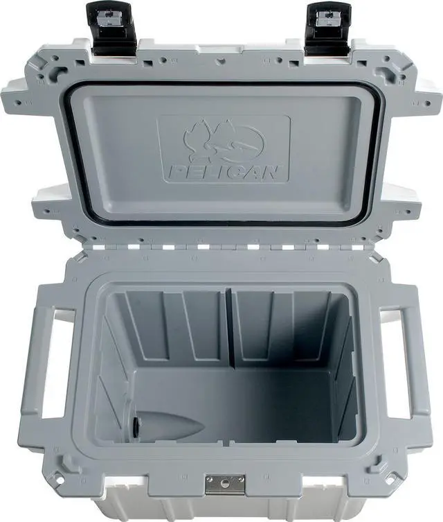 Main image of Pelican Elite Cooler, Cooler, White/Gray, Hard 50Q-1-WHTGRY