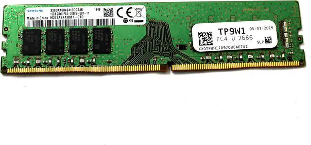 TP9W1 Samsung OEM 16GB 2Rx8 PC4-2666V DDR4 RAM Memory Module