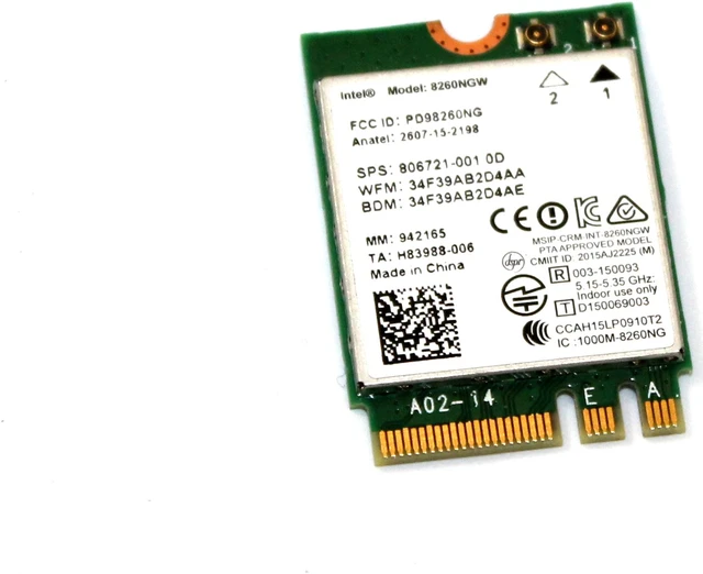 Main image of 806721-001 HP Genuine 8260NGW Wireless Card