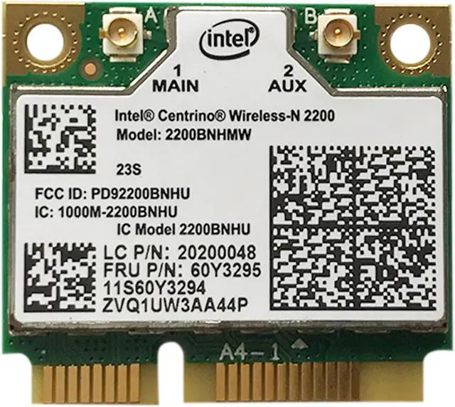 Main image of 60Y3295 Intel 2200 IBM Lenovo Thinkpad t430 w530 t530 x230t wireless mini pcie half card