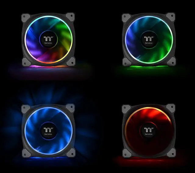 Alt view image 5 of 6 - Thermaltake Riing Plus 12 RGB TT Premium Edition 120mm Software Enabled Circular 12 Controllable LED RGB Riing Case/Radiator Fan - Single Pack - CL-F059-PL12SW-A