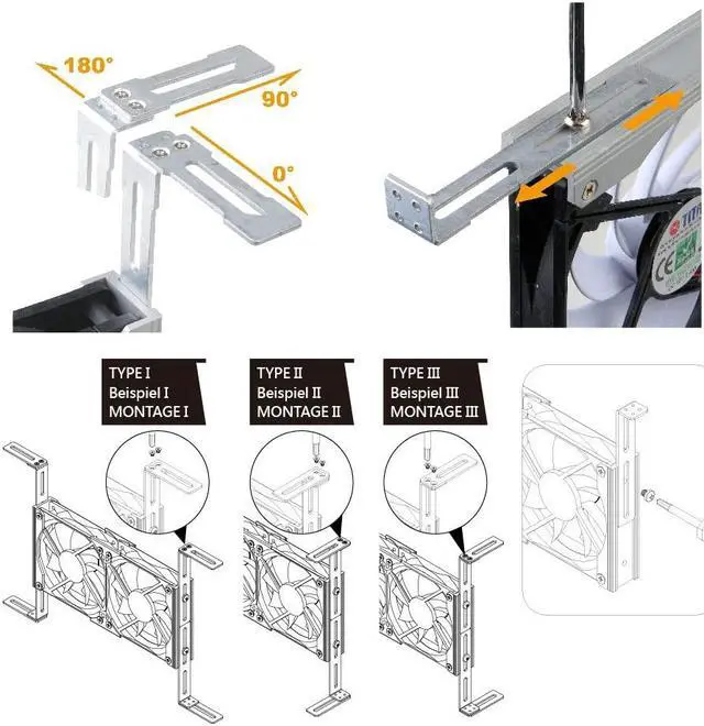 Alt view image 3 of 7 - Titan- 12V/ 24V DC 140mm Multi-Function Rack Mounted Double Refrigerator Side Vent Fan with Speed Controller for RV, Motorhome, Caravan -TTC-SC09TZ(C)