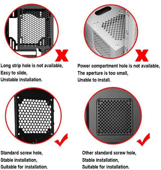 Alt view image 4 of 7 - 20PCS PC Case Fans Computer Cooling Fan Mount Screws, CPU Fan Mounting Pin Rivet Black Soft Rubber Reducing Noise Anti-Vibration Screws 65mm / 2.56in